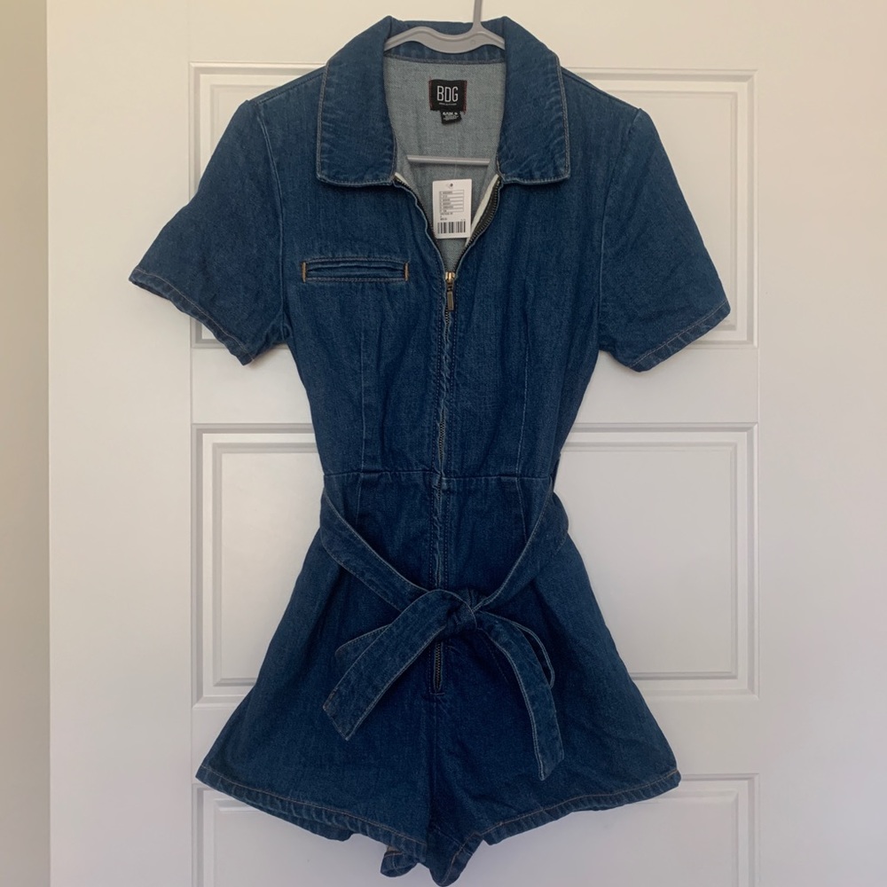 Urban Outfitters jean vintage romper jumpsuit